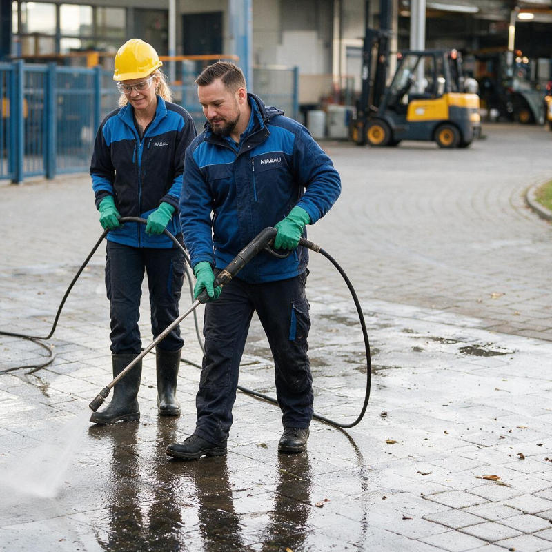 Außenreinigung für Industrie, Lager und Logistik.