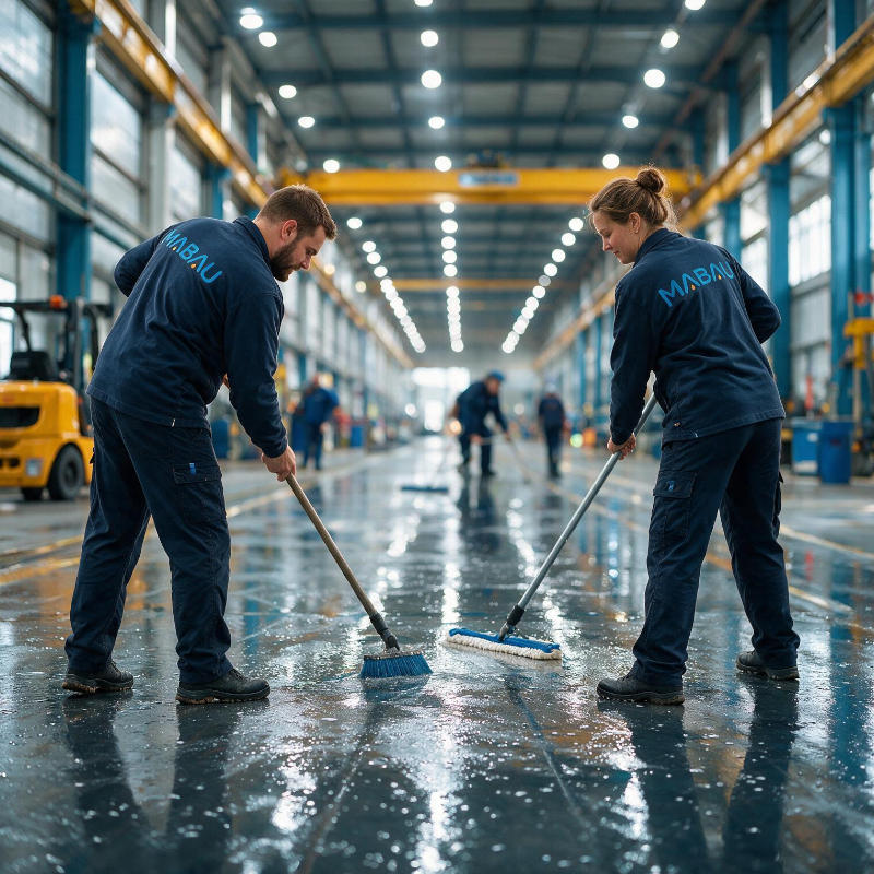 Hallenreinigung für Industrie und Produktion.
