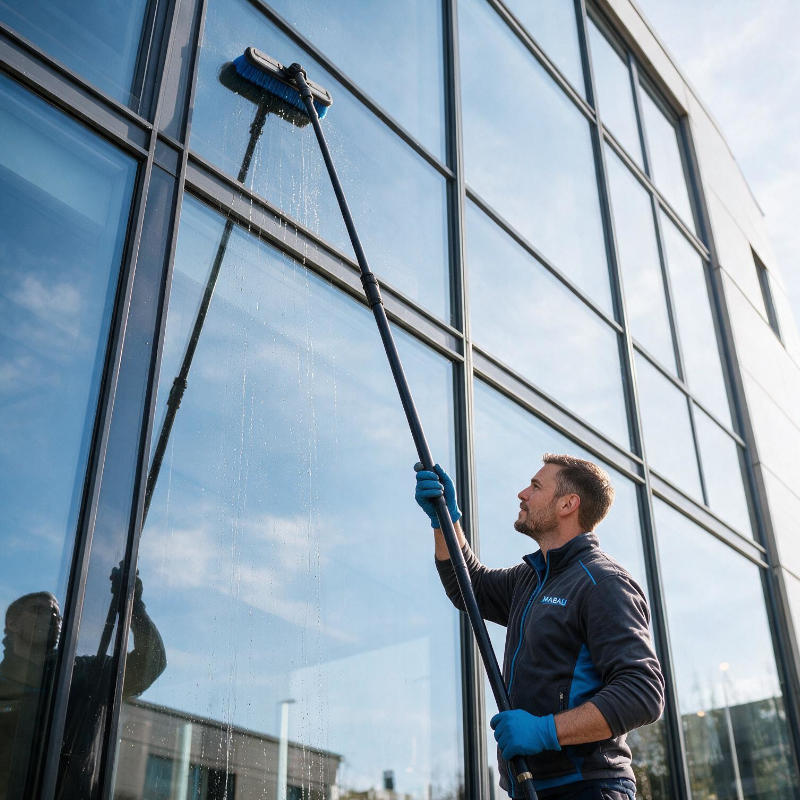 Osmose-Glasreinigung für Gewerbe und Industrie.