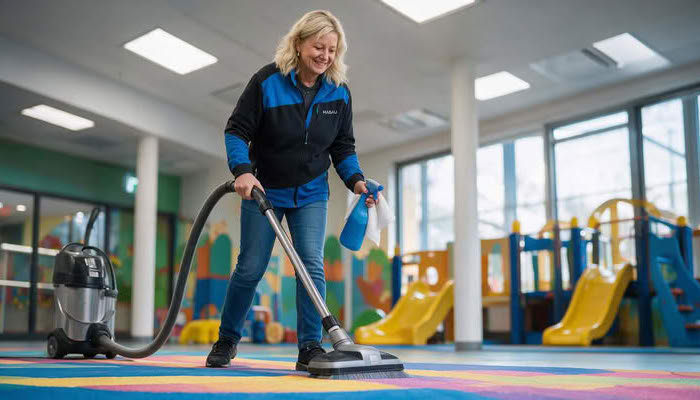 Kindergarten und Schulreinigung